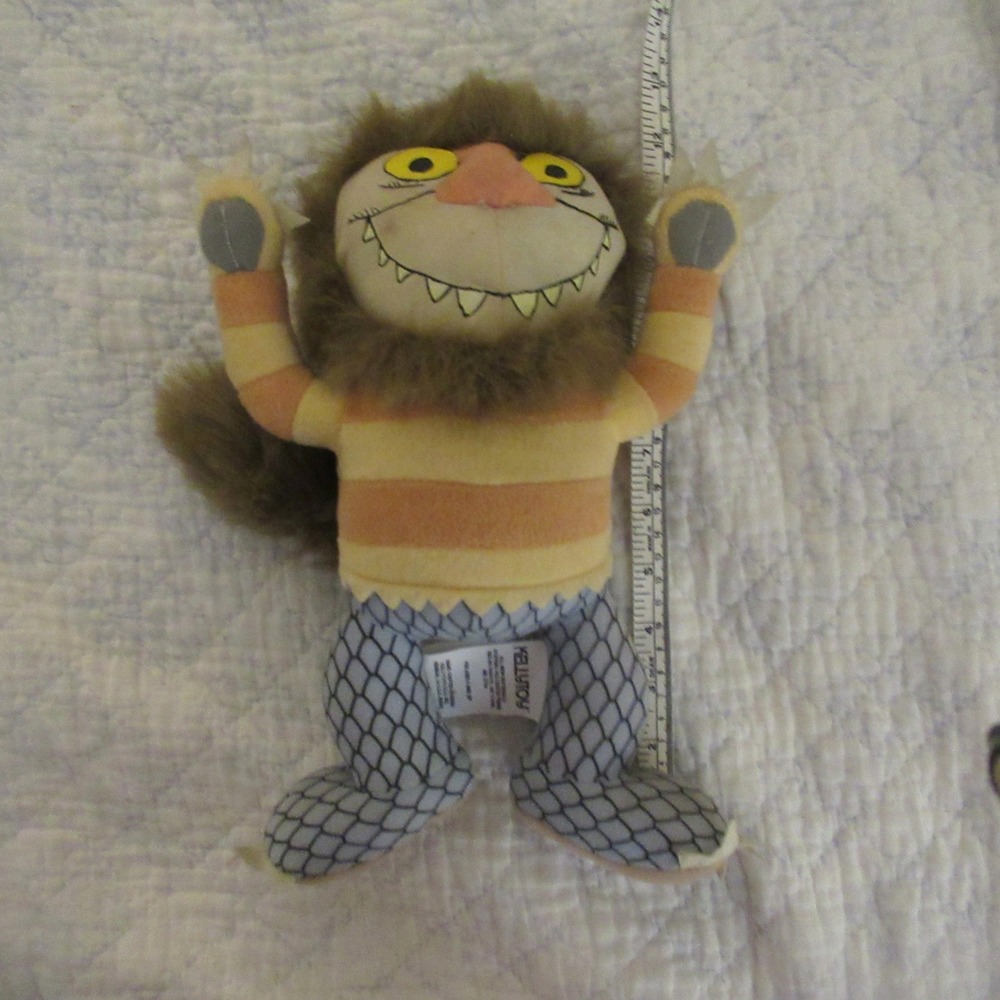 Kellytoy Where the Wild Things Are Plush 11" Multicolor Moishe Monster